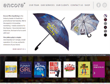 Tablet Screenshot of encore-merchandising.com